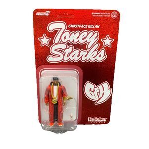Super7 Ghostface Killah Toney Starks Reaction Figure 3.75" Red Outfit